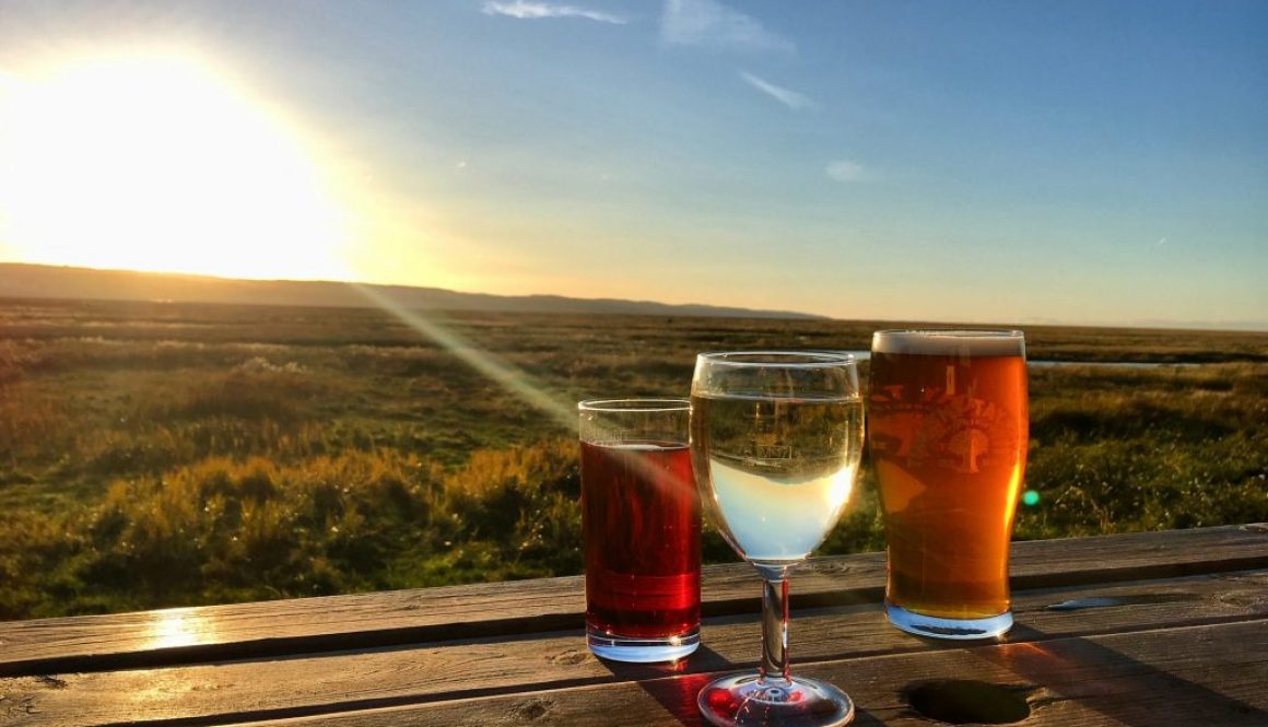 Sunset at the The Harp Inn, Neston