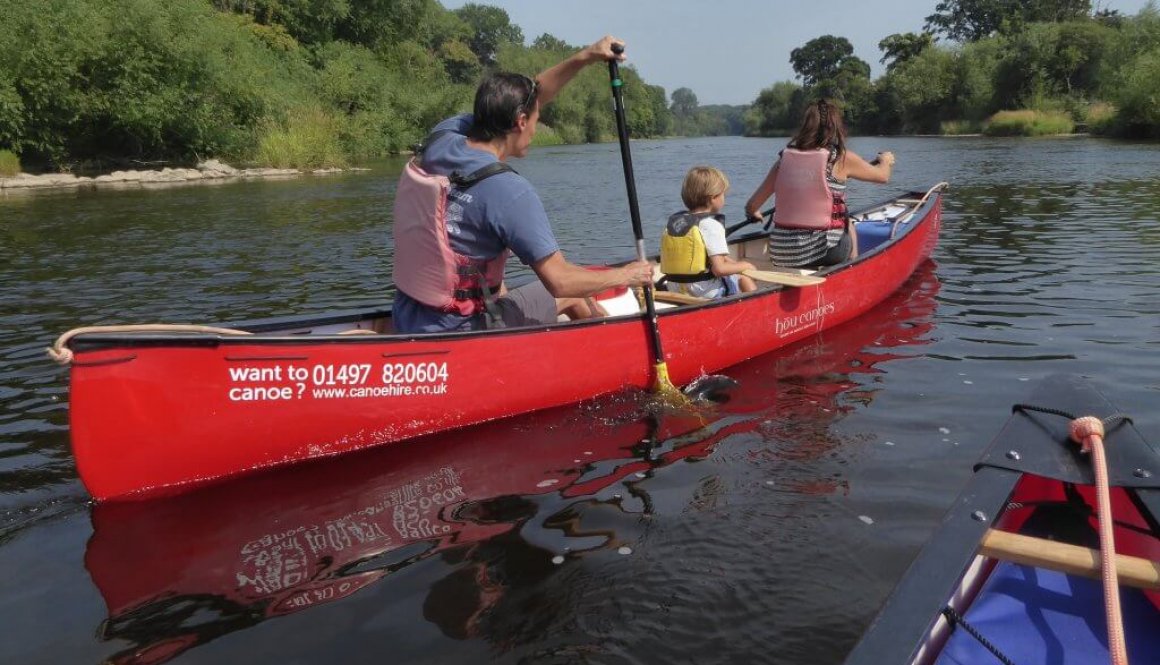 Canoeing on the River Wye